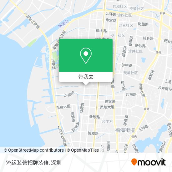 鸿运装饰招牌装修地图