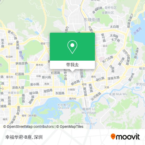 幸福华府-B座地图