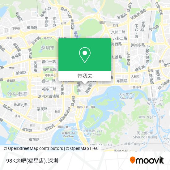 98K烤吧(福星店)地图