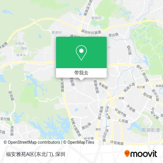福安雅苑A区(东北门)地图