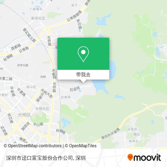 深圳市迳口富宝股份合作公司地图