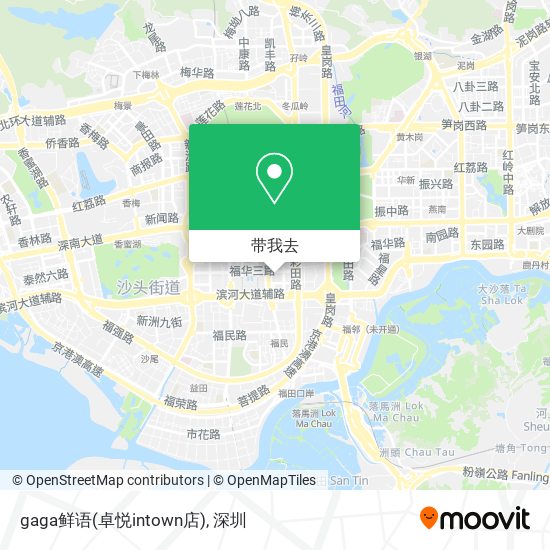 gaga鲜语(卓悦intown店)地图