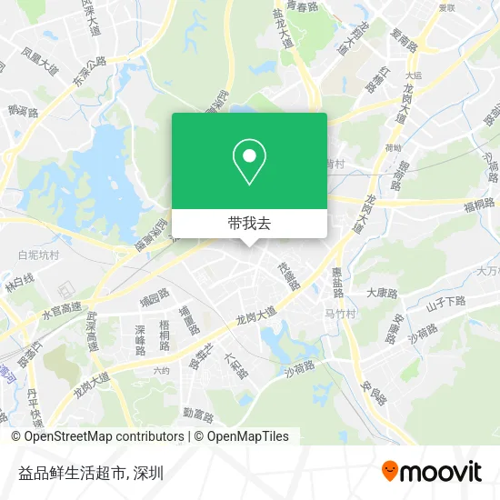 益品鲜生活超市地图
