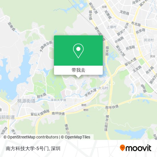 南方科技大学-5号门地图