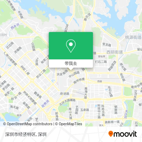深圳市经济特区地图