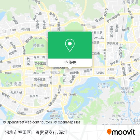 深圳市福田区广粤贸易商行地图