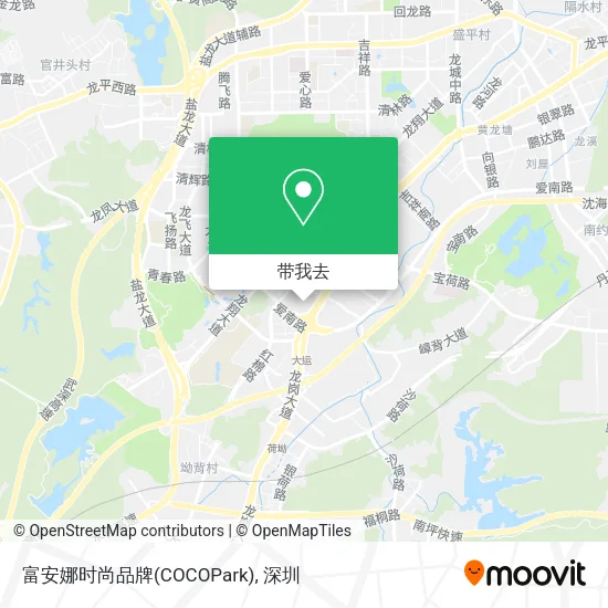 富安娜时尚品牌(COCOPark)地图