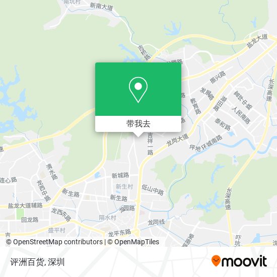 评洲百货地图