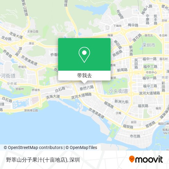 野萃山分子果汁(十亩地店)地图