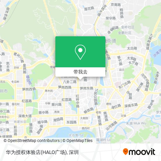 华为授权体验店(HALO广场)地图