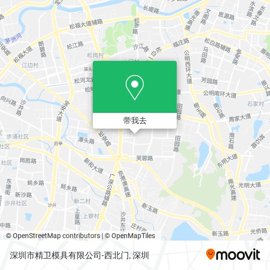 深圳市精卫模具有限公司-西北门地图