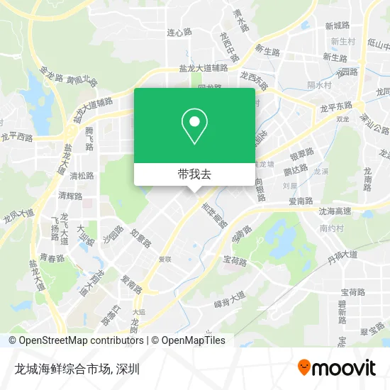 龙城海鲜综合市场地图