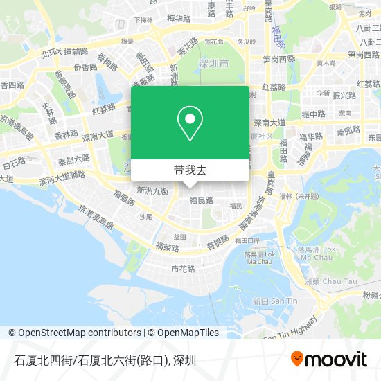 石厦北四街/石厦北六街(路口)地图