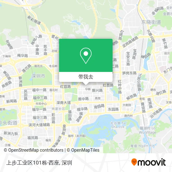 上步工业区101栋-西座地图