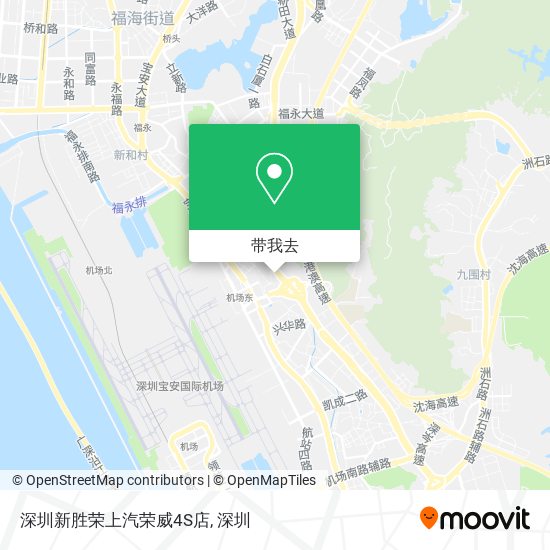 深圳新胜荣上汽荣威4S店地图