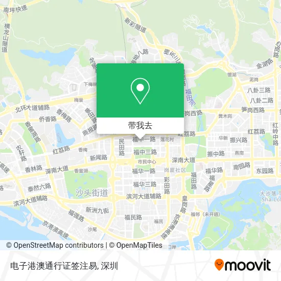 电子港澳通行证签注易地图