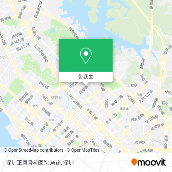 深圳正康骨科医院-急诊地图