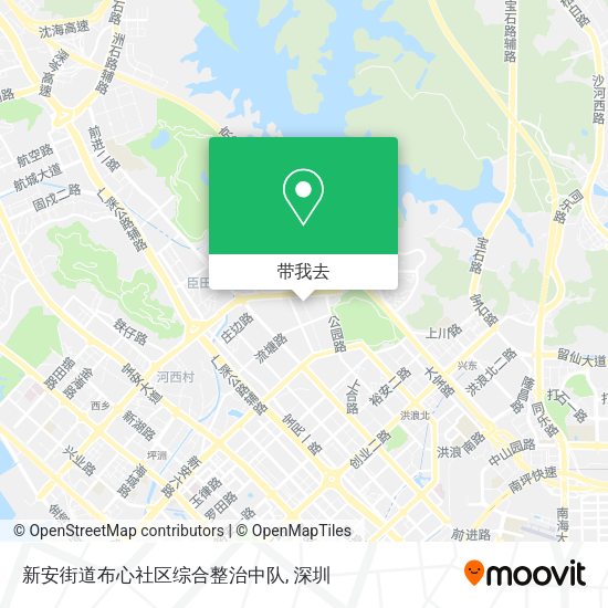 新安街道布心社区综合整治中队地图