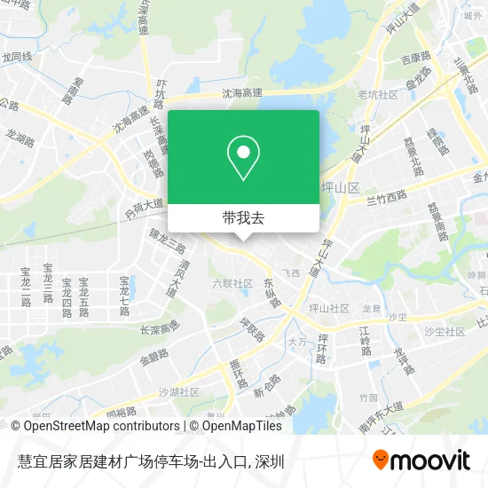 慧宜居家居建材广场停车场-出入口地图