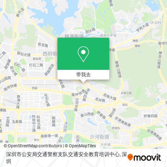深圳市公安局交通警察支队交通安全教育培训中心地图