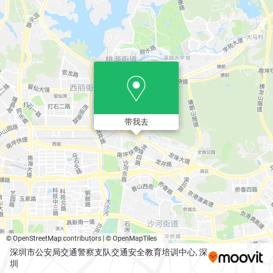 深圳市公安局交通警察支队交通安全教育培训中心地图