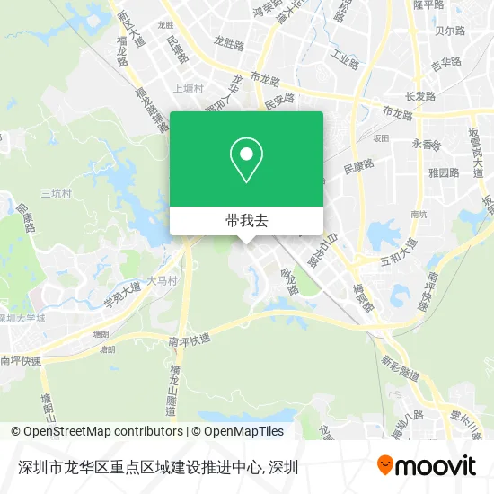 深圳市龙华区重点区域建设推进中心地图