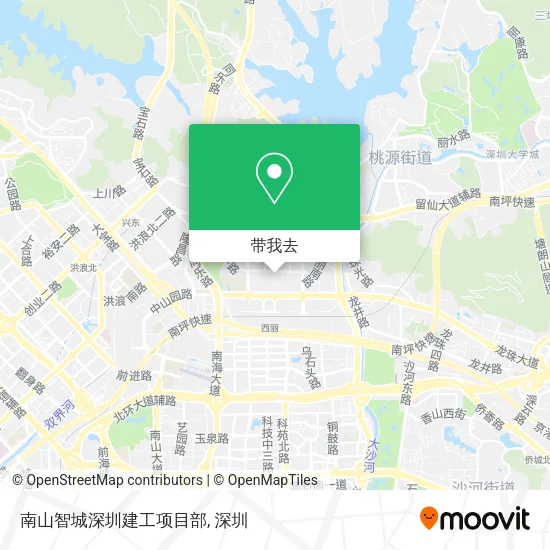 南山智城深圳建工项目部地图