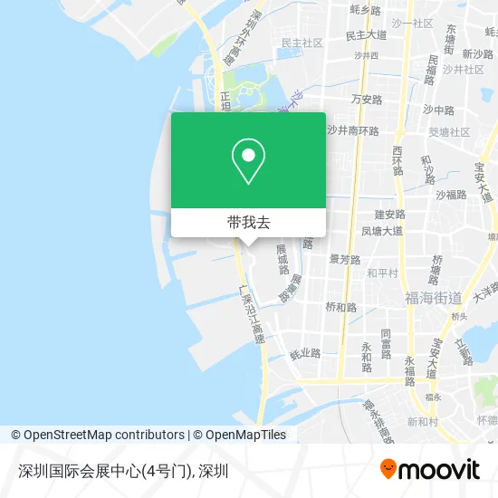 深圳国际会展中心(4号门)地图