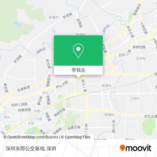 深圳东部公交基地地图