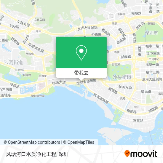 凤塘河口水质净化工程地图