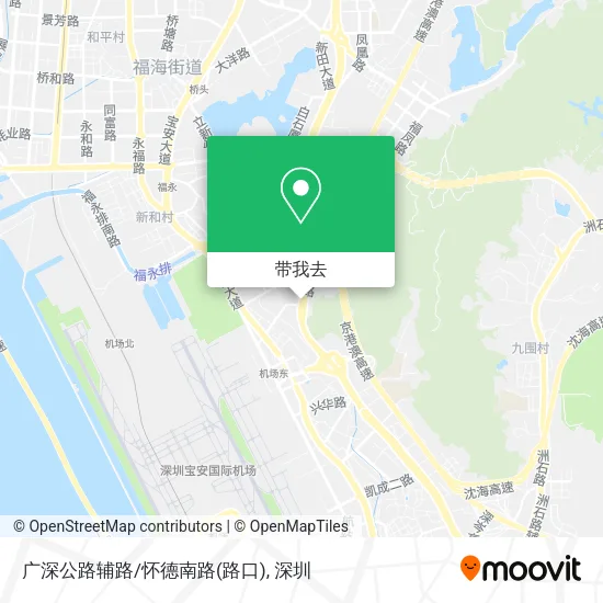 广深公路辅路/怀德南路(路口)地图