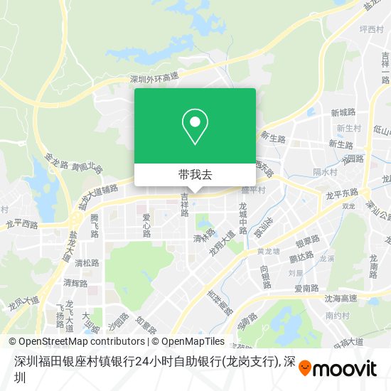 深圳福田银座村镇银行24小时自助银行(龙岗支行)地图