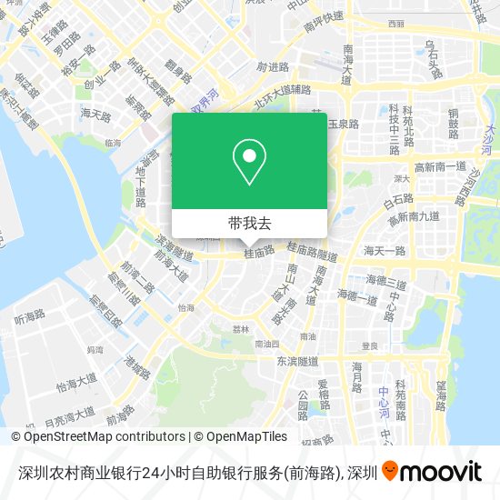深圳农村商业银行24小时自助银行服务(前海路)地图