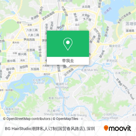 BG HairStudio潮牌私人订制(国贸春风路店)地图