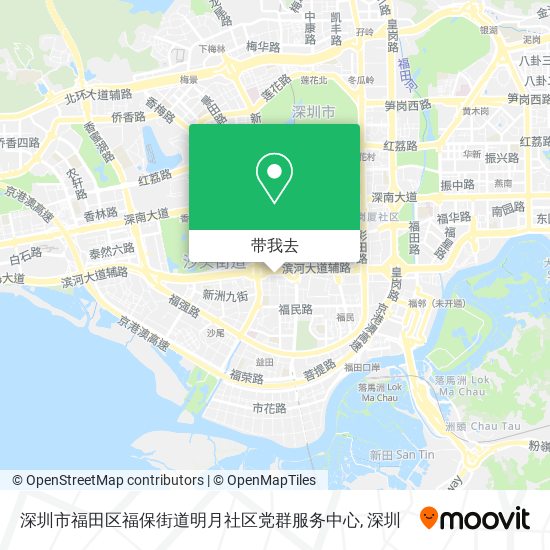 深圳市福田区福保街道明月社区党群服务中心地图