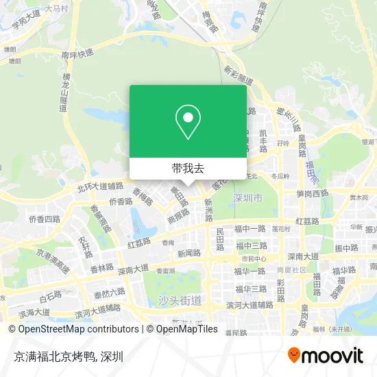 京满福北京烤鸭地图