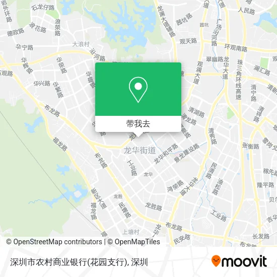 深圳市农村商业银行(花园支行)地图