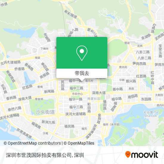 深圳市世茂国际拍卖有限公司地图