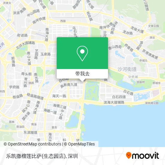 乐凯撒榴莲比萨(生态园店)地图