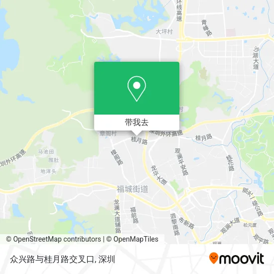 众兴路与桂月路交叉口地图