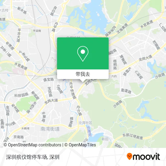 深圳殡仪馆停车场地图