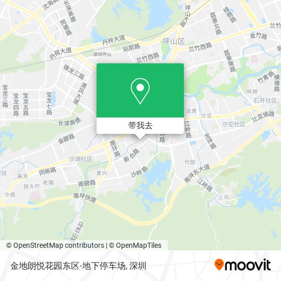 金地朗悦花园东区-地下停车场地图