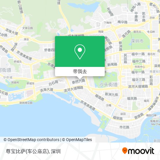 尊宝比萨(车公庙店)地图