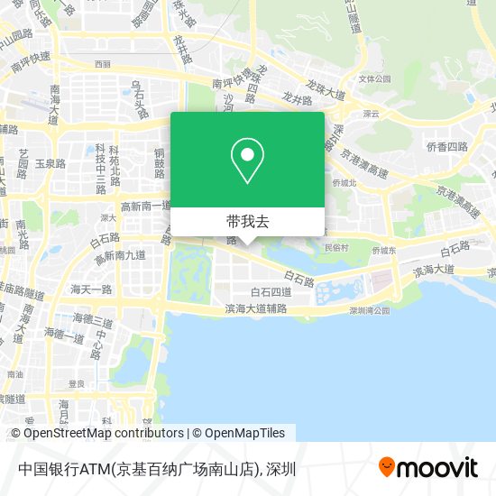 中国银行ATM(京基百纳广场南山店)地图