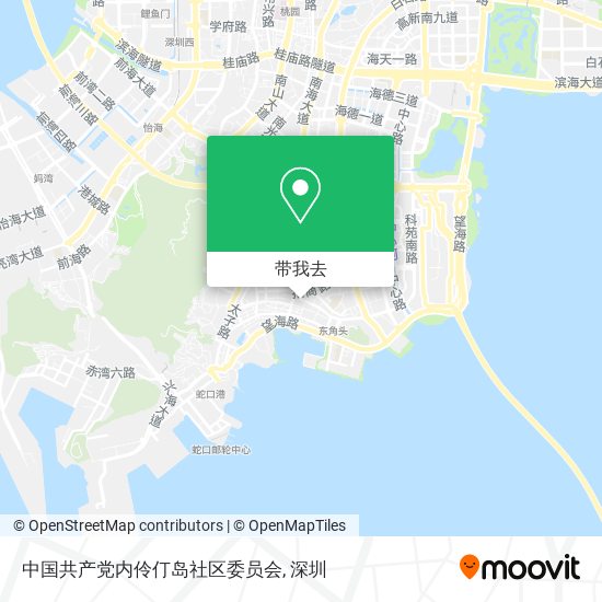 中国共产党内伶仃岛社区委员会地图