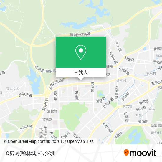 Q房网(翰林城店)地图