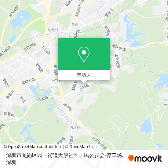 深圳市龙岗区园山街道大康社区居民委员会-停车场地图