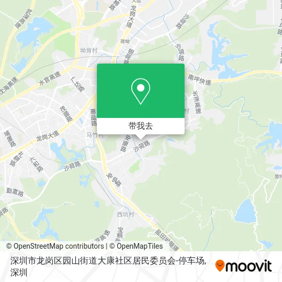 深圳市龙岗区园山街道大康社区居民委员会-停车场地图