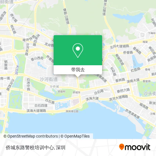 侨城东路警校培训中心地图