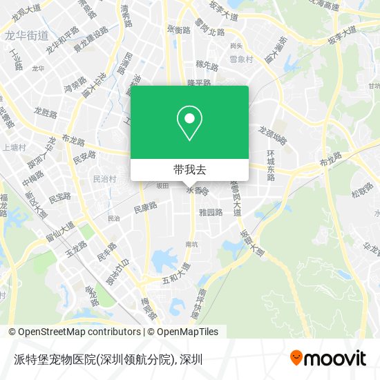 派特堡宠物医院(深圳领航分院)地图